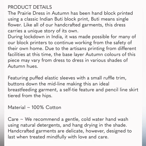 Daughters of India Light Brown Midi Dress - Picture 2 of 16